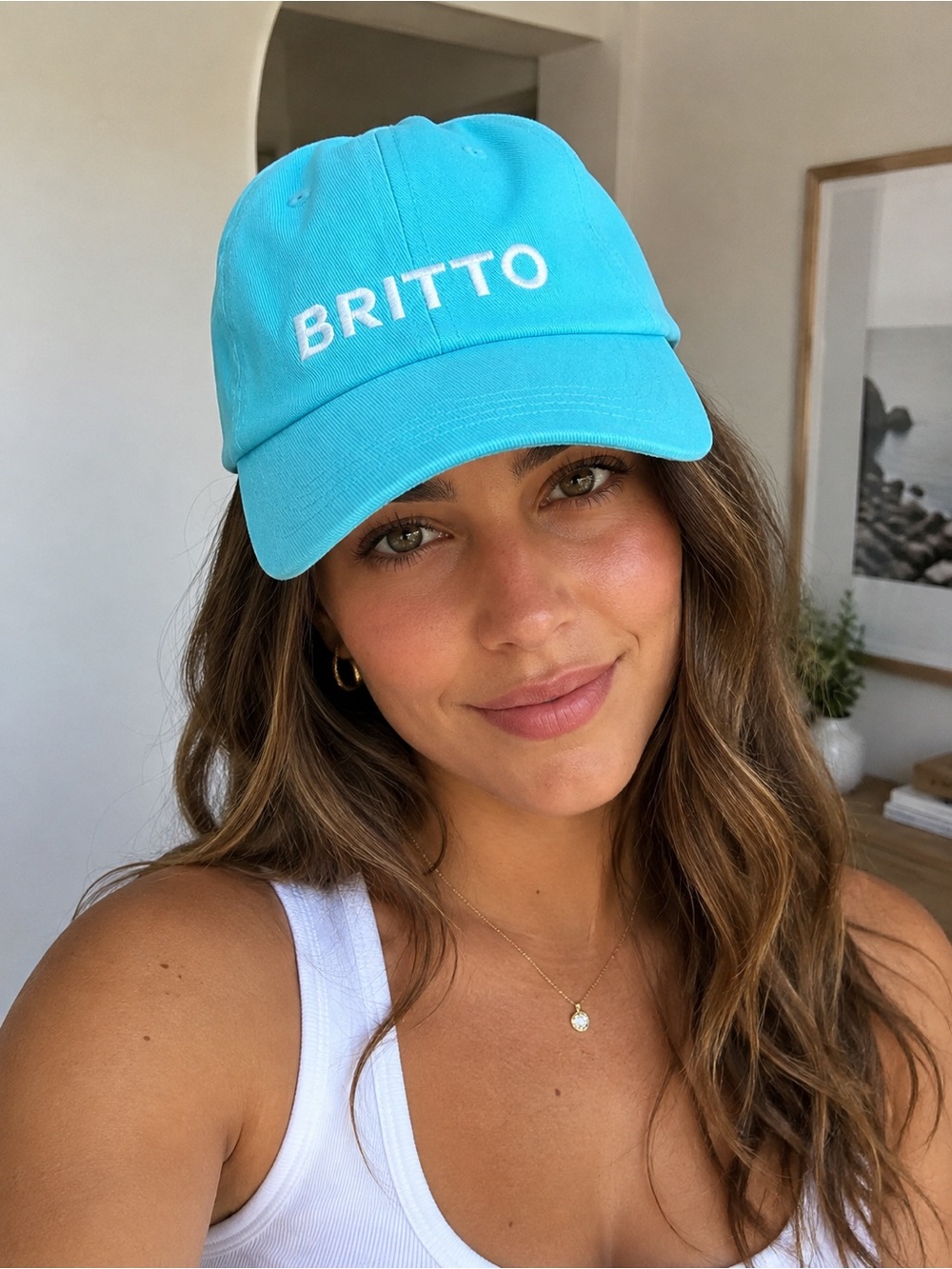 BRITTO Turquoise Baseball Cap - Women’s Casual Hat